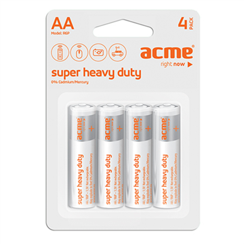 Μπαταρία Acme Super Heavy Duty R6P AA (4 pcs)