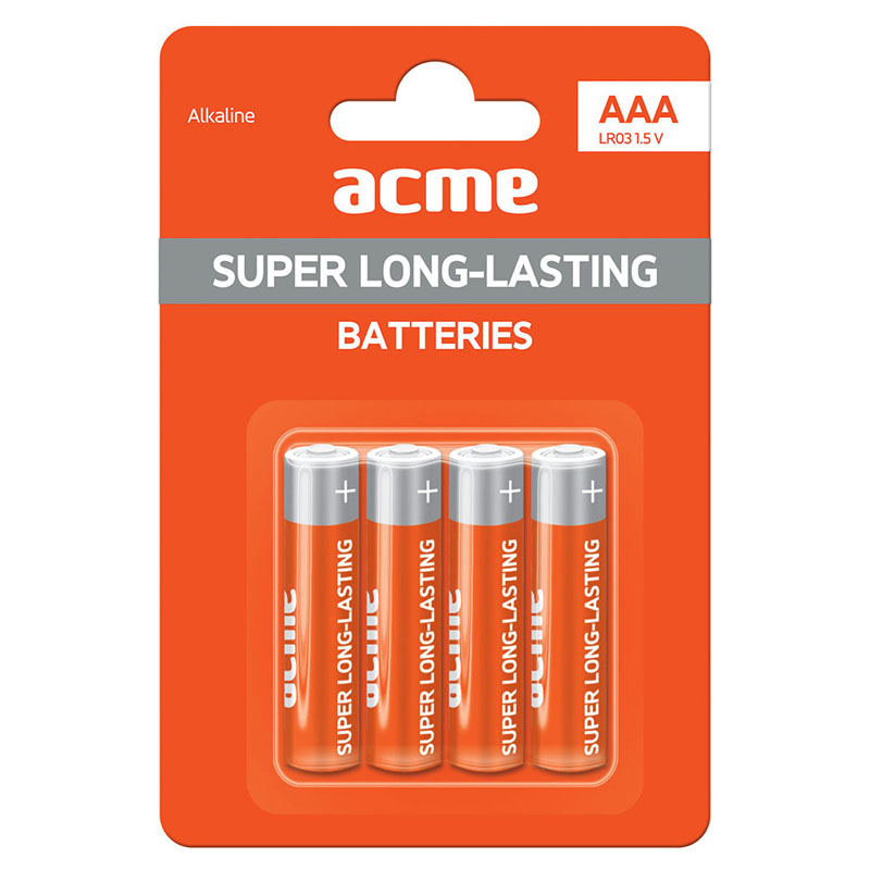 Μπαταρία Αλκαλική Acme LR03 AAA (4 pcs)