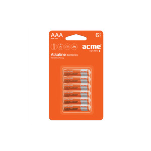 Μπαταρία Αλκαλική Acme LR03 AAA (6 pcs) Μπαταρία Αλκαλική Acme LR03 AAA (6 pcs)