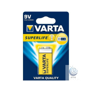 Μπαταρία Zinc Carbon VARTA 9V SUPERLIFE Μπαταρία Zinc Carbon VARTA 9V SUPERLIFE