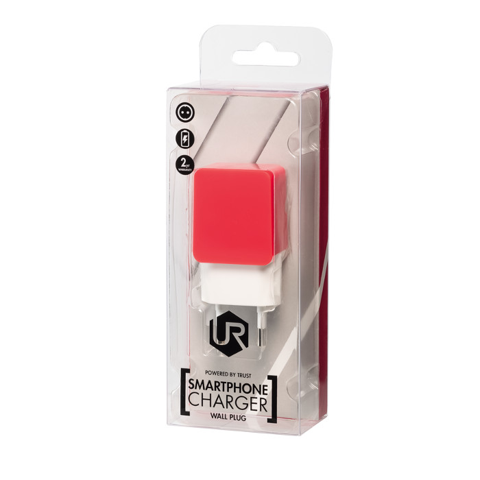 Φορτιστής Σπιτιού Trust 5W Wall Charger - Κόκκινο