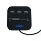 Card Reader 20 in 1 B-MOVE BM-CR04 3 x USB - Μαύρο