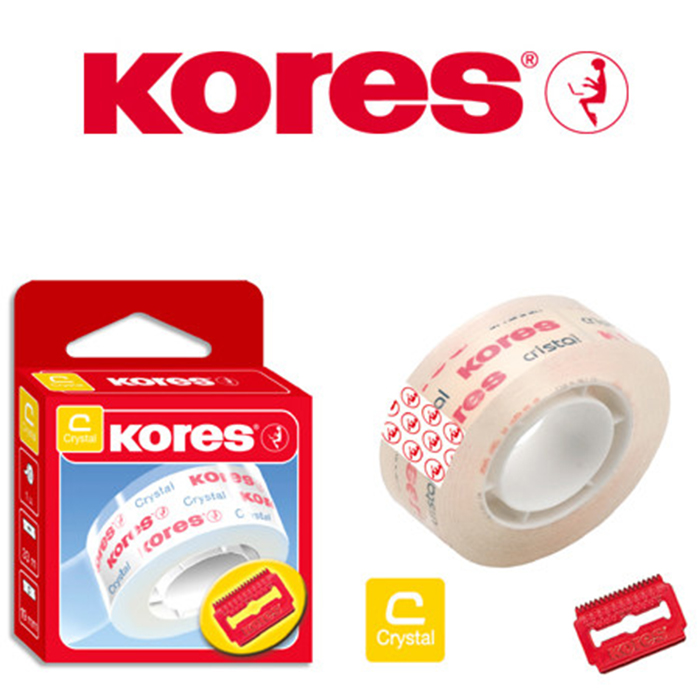 Κολλητική Ταινία Kores Crystal 19mm x 33m