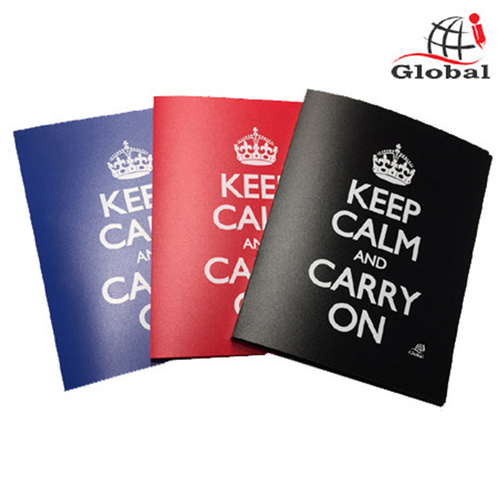 Ντοσιέ με 2 Κρίκους Global Keep Calm - Μαύρο