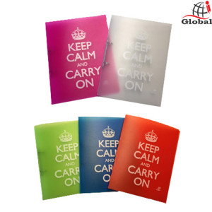 Ντοσιέ με 4 Κρίκους Global Keep Calm - Διάφανο Άσπρο Ντοσιέ με 4 Κρίκους Global Keep Calm - Διάφανο Άσπρο