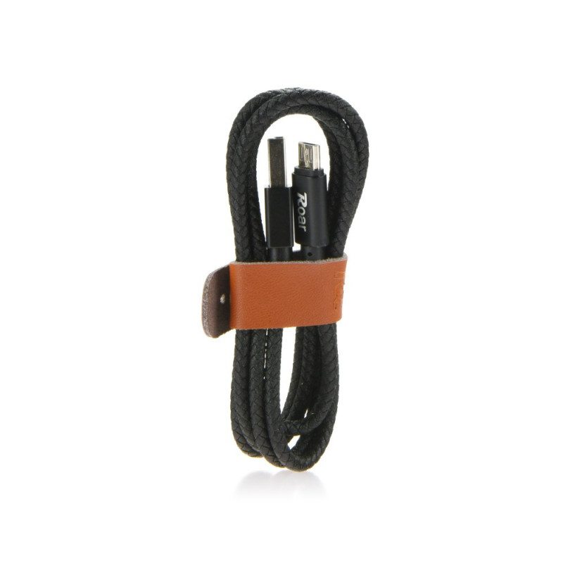 Καλώδιο Φόρτισης Και Μεταφοράς Δεδομένων Roar MICRO USB TYPE C - Μαύρο