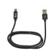 Καλώδιο Φόρτισης Και Μεταφοράς Δεδομένων Roar MICRO USB TYPE C - Μαύρο
