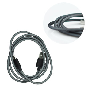 Καλώδιο Φόρτισης και Μεταφοράς Δεδομένων Metal USB σε MICRO USB - Μαύρο Καλώδιο Φόρτισης και Μεταφοράς Δεδομένων Metal USB σε MICRO USB - Μαύρο