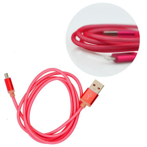 Καλώδιο Φόρτισης και Μεταφοράς Δεδομένων Metal USB σε MICRO USB - Κόκκινο Καλώδιο Φόρτισης και Μεταφοράς Δεδομένων Metal USB σε MICRO USB - Κόκκινο