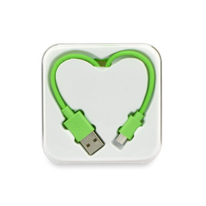 Καλώδιο Φόρτισης και Μεταφοράς Δεδομένων MICRO USB σε USB BOX HEART - Πράσινο Καλώδιο Φόρτισης και Μεταφοράς Δεδομένων MICRO USB σε USB BOX HEART - Πράσινο