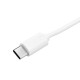 Καλώδιο Φόρτισης Και Μεταφοράς Δεδομένων MICRO USB TYPE-C USB 2.0 1m - Άσπρο