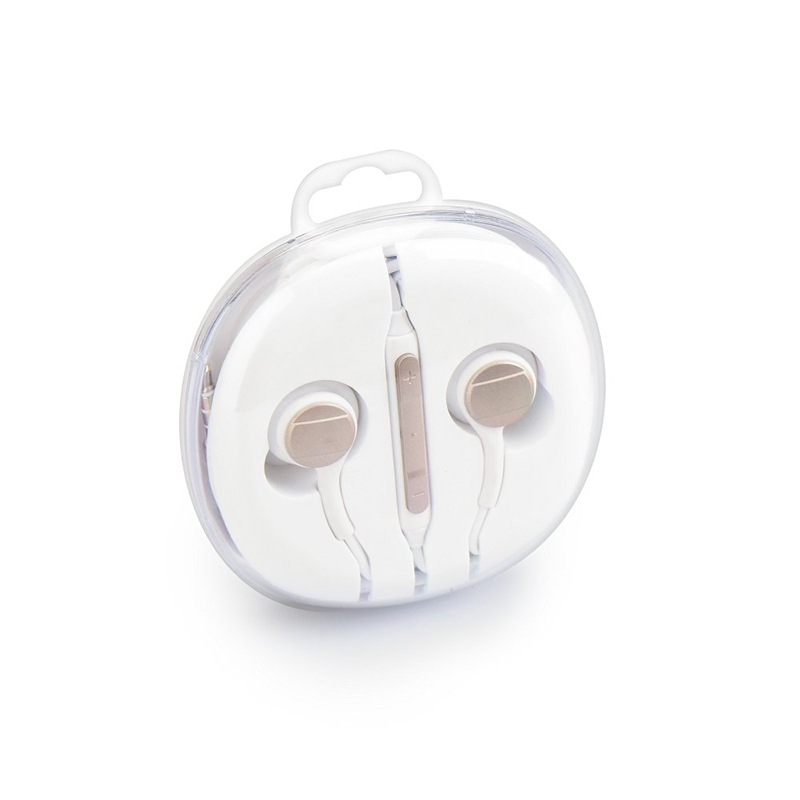 Handsfree OEM Stereo Ακουστικά Circle - Άσπρο