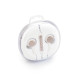 Handsfree OEM Stereo Ακουστικά Circle - Άσπρο