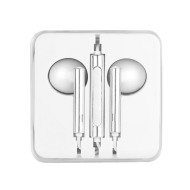 Handsfree OEM Stereo Ακουστικά Enjoy - Ασημί / Άσπρο Handsfree OEM Stereo Ακουστικά Enjoy - Ασημί / Άσπρο
