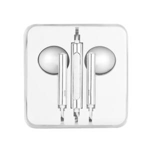Handsfree OEM Stereo Ακουστικά Enjoy - Ασημί / Άσπρο Handsfree OEM Stereo Ακουστικά Enjoy - Ασημί / Άσπρο