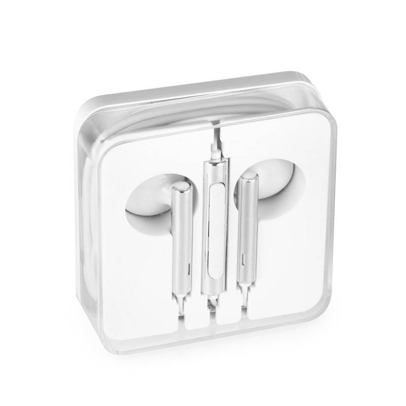 Handsfree OEM Stereo Ακουστικά Enjoy - Ασημί / Άσπρο