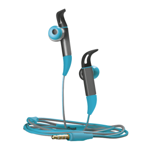 Handsfree Ακουστικά Trust Fit In-ear Sports - Μπλε
