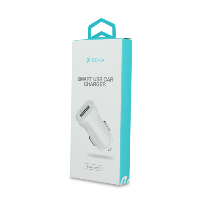 Φορτιστής Αυτοκινήτου DEVIA Smart Charger USB 2.1A - Άσπρο