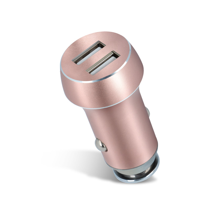 Φορτιστής Αυτοκινήτου Forever PCC-04 2xUSB 3.1A - Ροζ Χρυσό