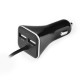 Φορτιστής αυτοκινήτου BlueStar με 4 USB PORTS 7.3A με Καλώδιο 1.8m - Μαύρο