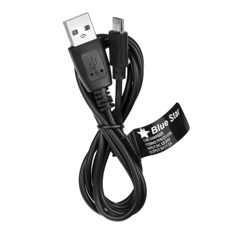 Φορτιστής αυτοκινήτου Bluestar (Universal) MICRO USB 1A - Μαύρο