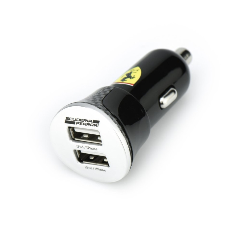 Φορτιστής αυτοκινήτου Original Ferrari (FEBCCCBUNBK) 2 σε 1 Lightning / MicroUSB