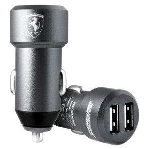 Φορτιστής Αυτοκινήτου Original Ferrari (FECC2USBGR) 2xUSB 4.8A - Γκρι Φορτιστής Αυτοκινήτου Original Ferrari (FECC2USBGR) 2xUSB 4.8A - Γκρι
