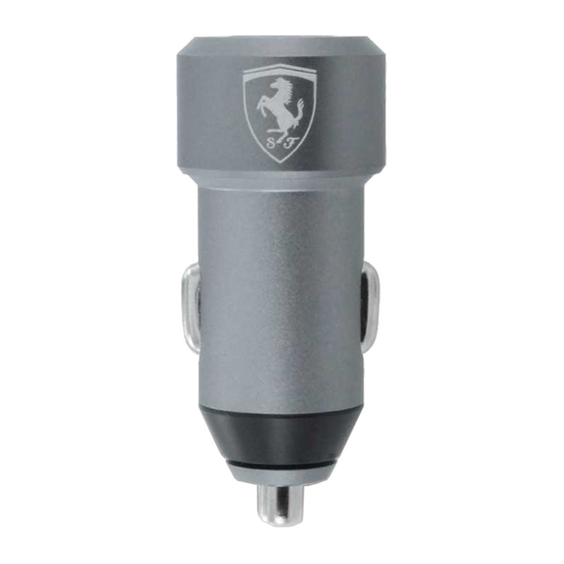 Φορτιστής Αυτοκινήτου Original Ferrari (FECC2USBGR) 2xUSB 4.8A - Γκρι