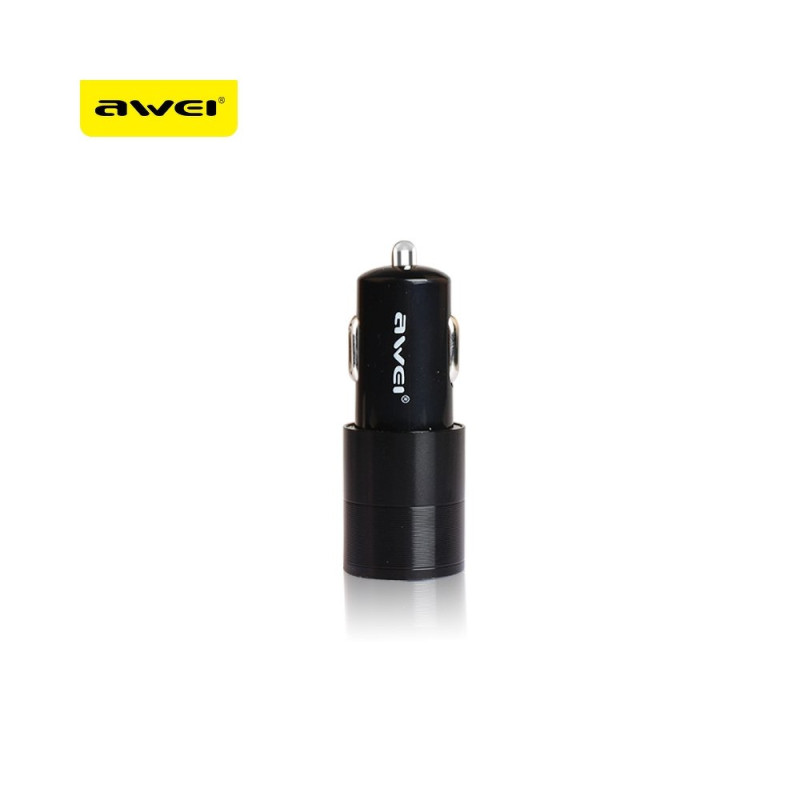 Φορτιστής Αυτοκινήτου AWEI C100 Dual USB - Μαύρο 