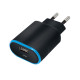 Φορτιστής Σπιτιού Forever TC-03 USB & USB type-C 3.1A - Μαύρο