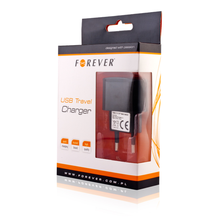 Φορτιστής σπιτιού Forever MF-02U USB 1A - Μαύρο