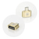 Αντάπτορας BASEUS OTG microUSB Plug & Play - Χρυσό