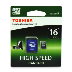 Κάρτα Μνήμης Toshiba microSD 16GB Class 4 με Αντάπτορα SD Κάρτα Μνήμης Toshiba microSD 16GB Class 4 με Αντάπτορα SD