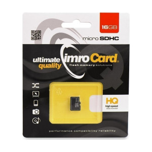 Κάρτα Μνήμης IMRO MicroSD 16GB UHS-I cl.10 Κάρτα Μνήμης IMRO MicroSD 16GB UHS-I cl.10