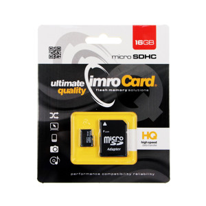 Κάρτα Μνήμης IMRO MicroSDHC 16GB UHS-I cl.6 με Αντάπτορα Κάρτα Μνήμης IMRO MicroSDHC 16GB UHS-I cl.6 με Αντάπτορα