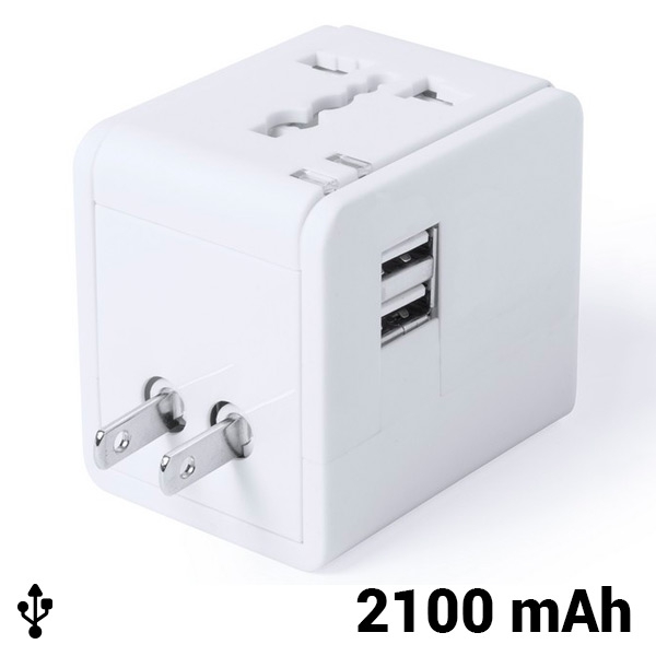 Αντάπτορας multi για βύσματα 2100mAh 145303 - Άσπρο