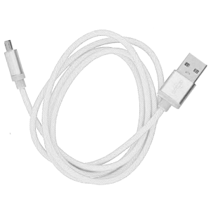 Καλώδιο Φόρτισης και Μεταφοράς Δεδομένων Metal USB σε MicroUSB 1m - Άσπρο Καλώδιο Φόρτισης και Μεταφοράς Δεδομένων Metal USB σε MicroUSB 1m - Άσπρο