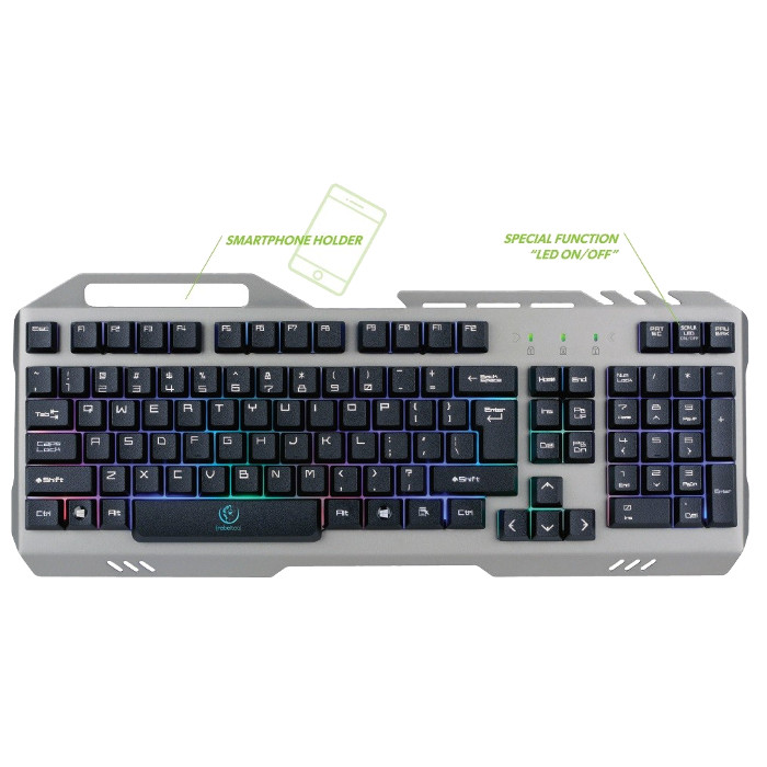 Gaming Πληκτρολόγιο REBELTEC Gaming Ενσύρματο DISCOVERY - Μεταλλικό