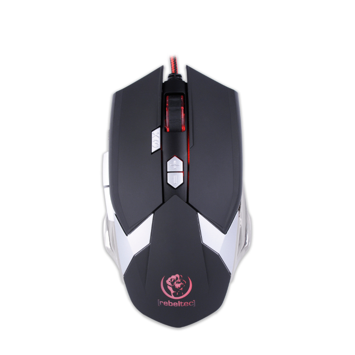 Gaming Ποντίκι Rebeltec Destroyer Ενσύρματο - Μαύρο/Ασημί