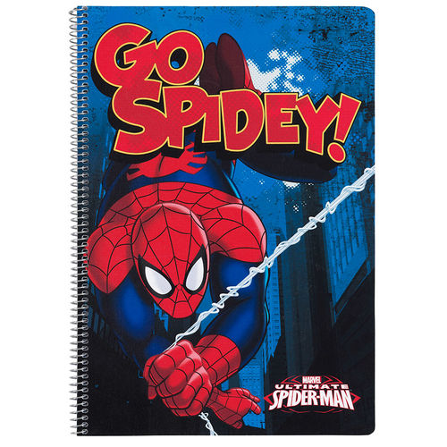 Τετράδιο σπιράλ με σκληρό εξώφυλλο Spiderman Marvel Action A4 