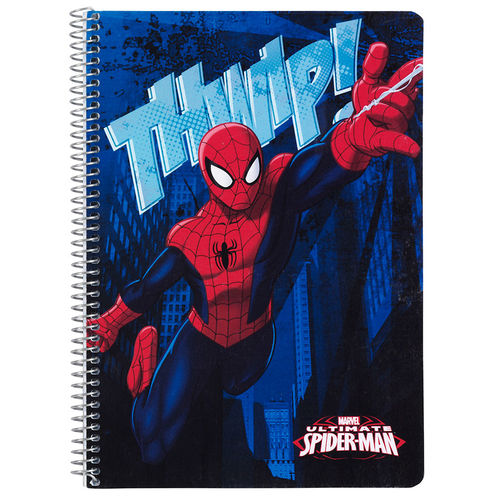 Τετράδιο σπιράλ με σκληρό εξώφυλλο Spiderman Marvel Action A5 