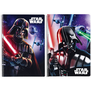 Τετράδιο σπιράλ με σκληρό εξώφυλλο Star Wars Saga A4 